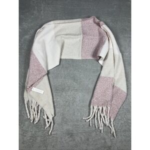 Gentle Fawn Womens Huntington Colorblock Soft Scarf - Mauve/Cream Size 0/S NEW